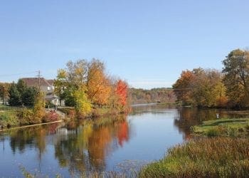 River with Condos